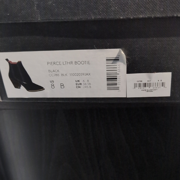 Coach Black Leather Ankle Boots with Stud Accents - Picture 2 of 7